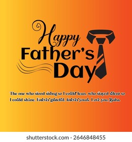 Happy Father's Day Greeting, Lettering,  Holiday, Calligraphy text, wishes, card style design.