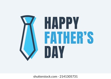 Happy father's day greeting, template for banner, poster, card