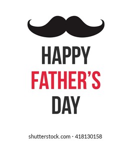 Happy Father's Day Greeting Template Vector Stock