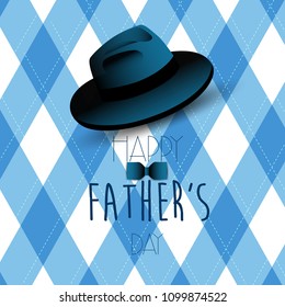 
Happy Fathers Day greeting. Vector background.