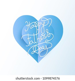 
Happy Fathers Day greeting. Vector background.