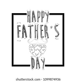 
Happy Fathers Day greeting. Vector background.
