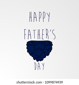 
Happy Fathers Day greeting. Vector background.