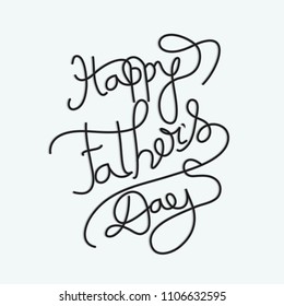 Happy Fathers Day greeting. Vector background.