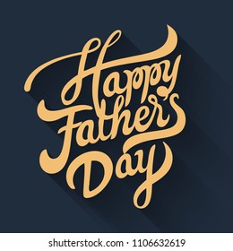 Happy Fathers Day greeting. Vector background.