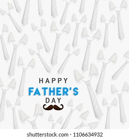Happy Fathers Day greeting. Vector background.