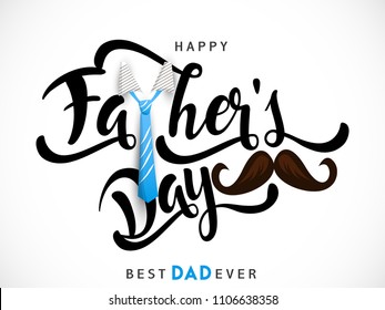 Happy Fathers Day greeting. Vector background.