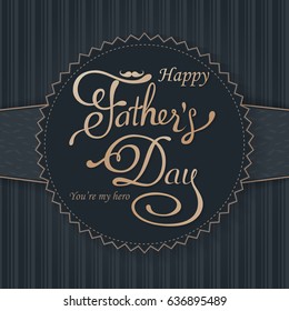 Happy Fathers Day greeting. Vector background with doodle neckties, bow tie and glasses.