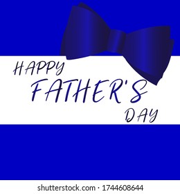 Happy Father's Day greetings with blue bowtie