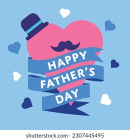 Happy Father's Day Greetings Illustration