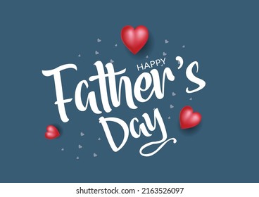 Happy father's day greetings. vector illustration design