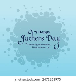 Happy Fathers Day greetings wishes Calligraphy Art