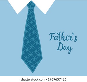 Happy Fathers Day, hand drawn style, vector illustration.
