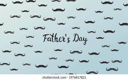 Happy Fathers Day, hand drawn style, vector illustration.	
