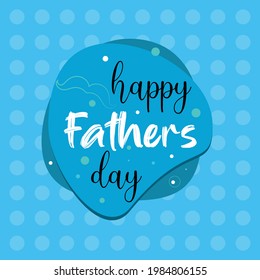 Happy Father's Day - hand drawn lettering phrase. Fathers day greeting text. Black and white quote. poster, prints, card design element, Happy Father`s Day handwritten lettering.