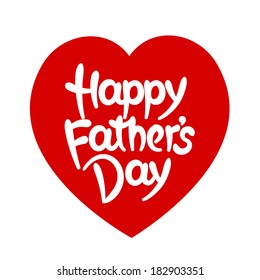 Happy father's day hand-drawn lettering
