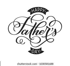 Happy Father's Day! Hand-lettered card print 