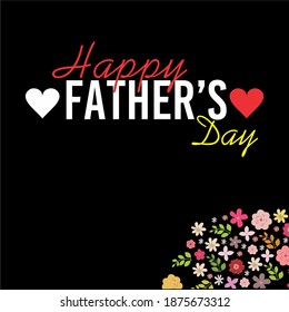Happy Father`s Day handwritten lettering. Happy Father`s Day typography vector design for greeting cards and poster. Design template celebration. Vector illustration.