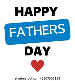 Happy fathers day with heart