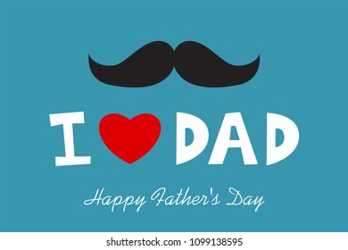 Happy Father's Day, heart in the sky, vector design
