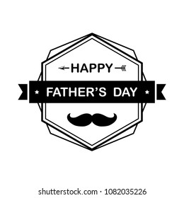 Happy fathers day. Hipster style. Vector illustration