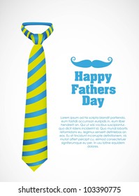 Happy Father's Day, holiday card with tie