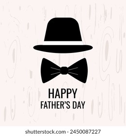 Happy Father's Day. Holiday concept. Template for background, banner, card, poster with text inscription.
