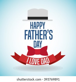 Happy father's day icon design 