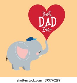 Happy father's day icon design 