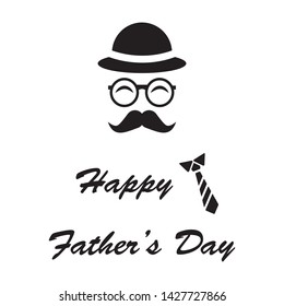 happy father's day icon vector illustration