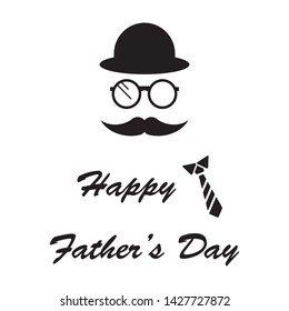 happy father's day icon vector illustration