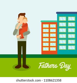 Happy Father's Day Illustration