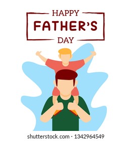 Happy Father's Day Illustration