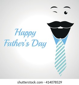 Happy fathers day illustration