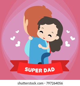 Happy Father's Day Illustration