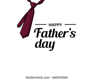 Happy fathers day illustration for banner and wallpaper