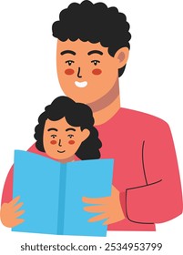 Happy Father's Day Illustration with Cartoon Design Style. Vector Character
