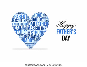 Happy father's day illustration design