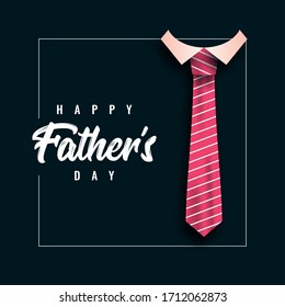 Happy Fathers Day illustration template design. Vector eps 10