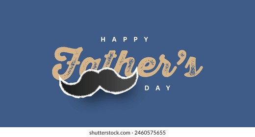 Happy fathers day illustration template design