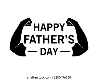 Happy father's day illustration. Vector father's day emblem
