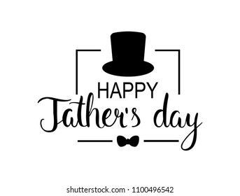 Happy father's day illustration. Vector father's day emblem