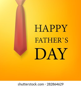 Happy Father's Day Invitation Card. Vector Illustration