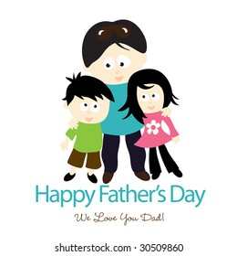 Happy Father's Day Isolated Graphic