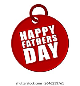 happy fathers day keychain illustration