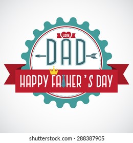 Happy Father's Day label