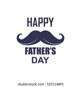 Happy Fathers Day Label Badge and Sticker