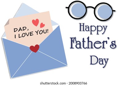 Happy Father's Day, letter of Dad I love you