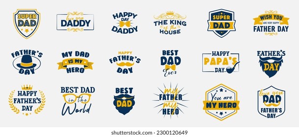 Happy fathers day. Lettering happy fathers day.