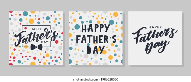 Happy father's day. Lettering. Banner Sale Brush text pattern vector